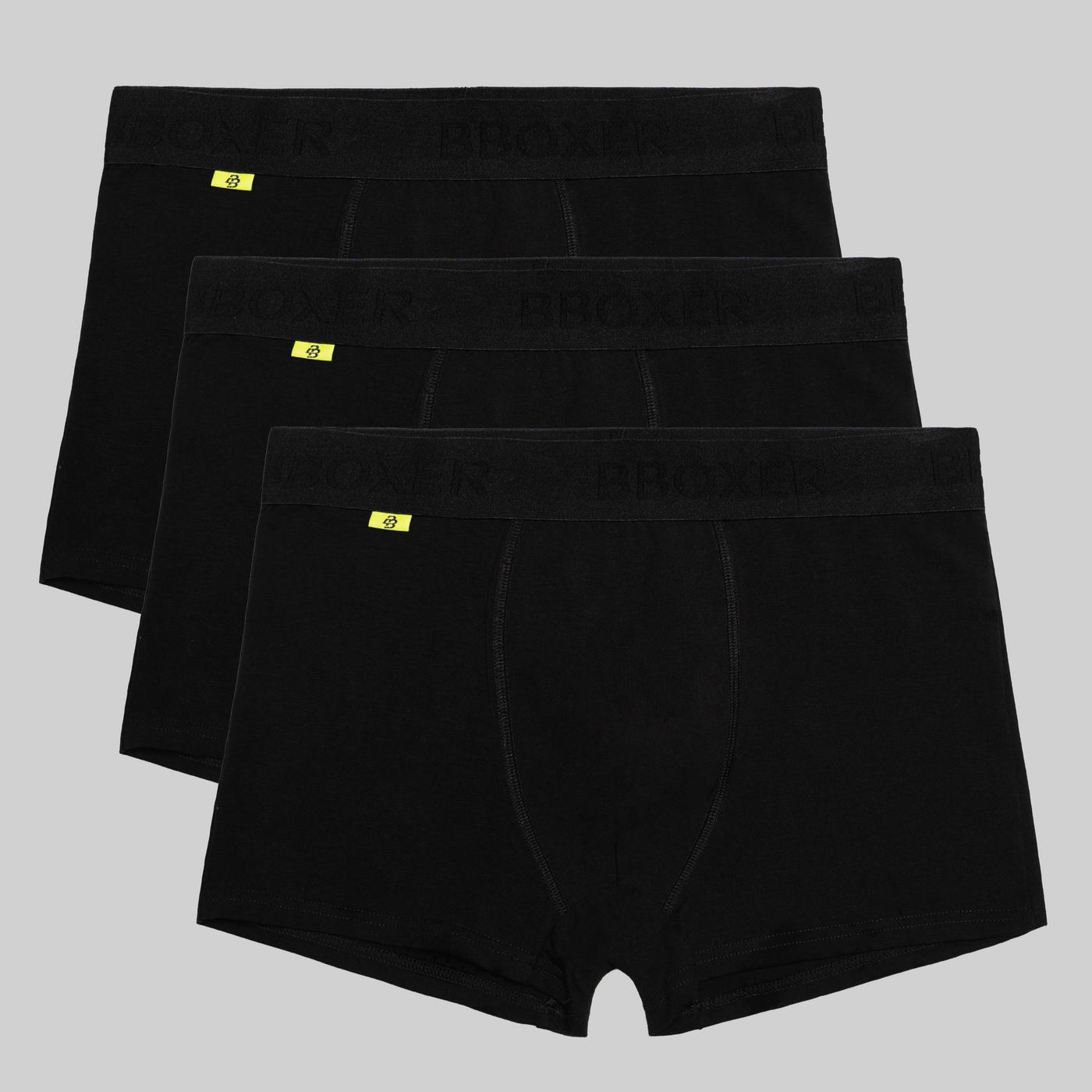Heren 3-pack Boxershorts Zwart